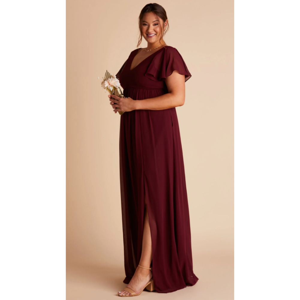 Birdy Grey Hannah Empire Chiffon Cabernet NWT XL